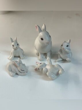 Bunny In My Pocket Rabbit Family Mom & 4 Babies MEG Mattel Vintage 1994